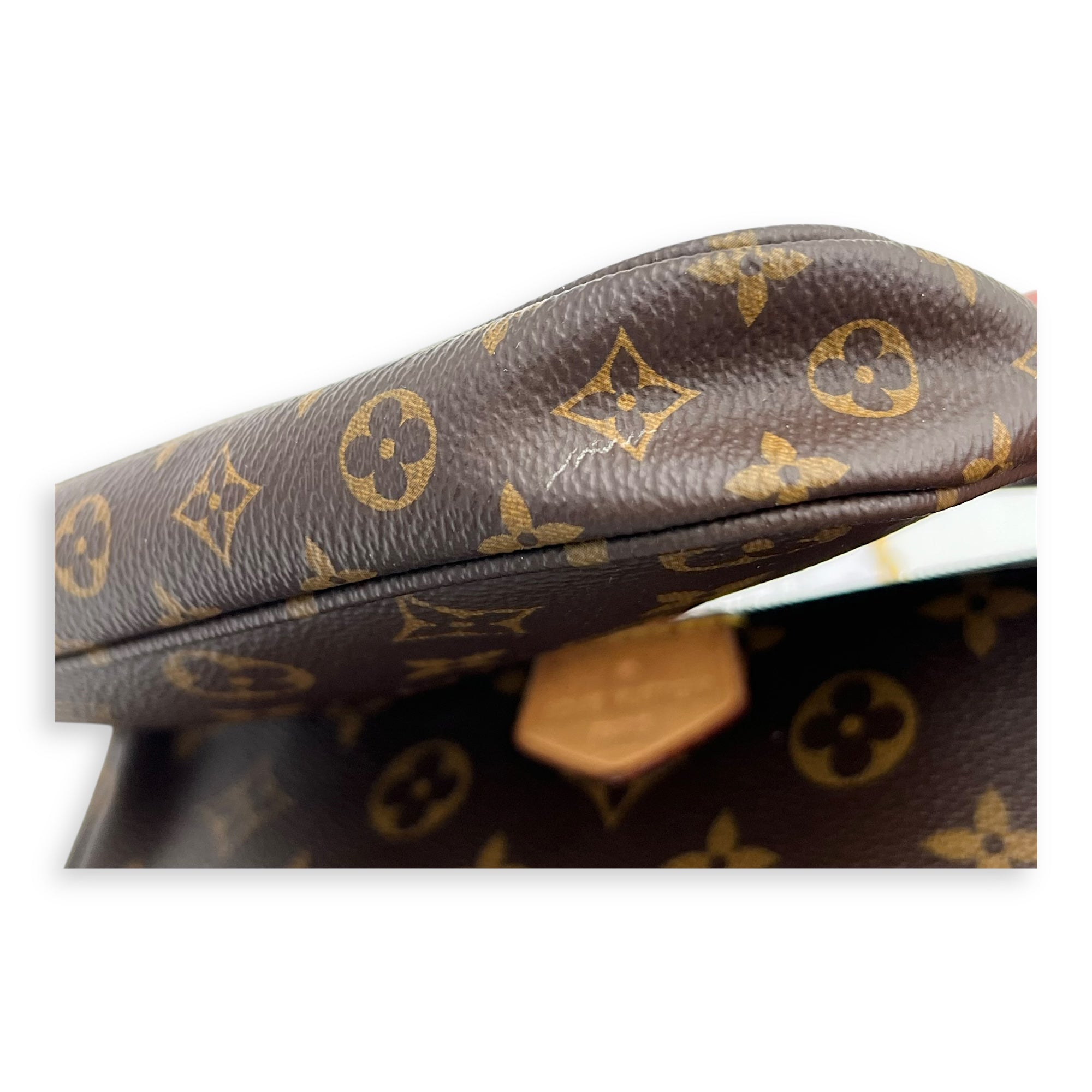 Multi-Pochette Accessoires Crossbody Bag Brown in Monogram Coated Canvas, Gold hardware