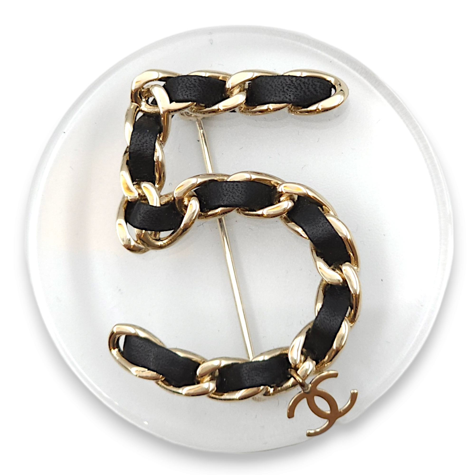 Chanel CC Black Costume Jewellery in Lambskin, Gold hardware