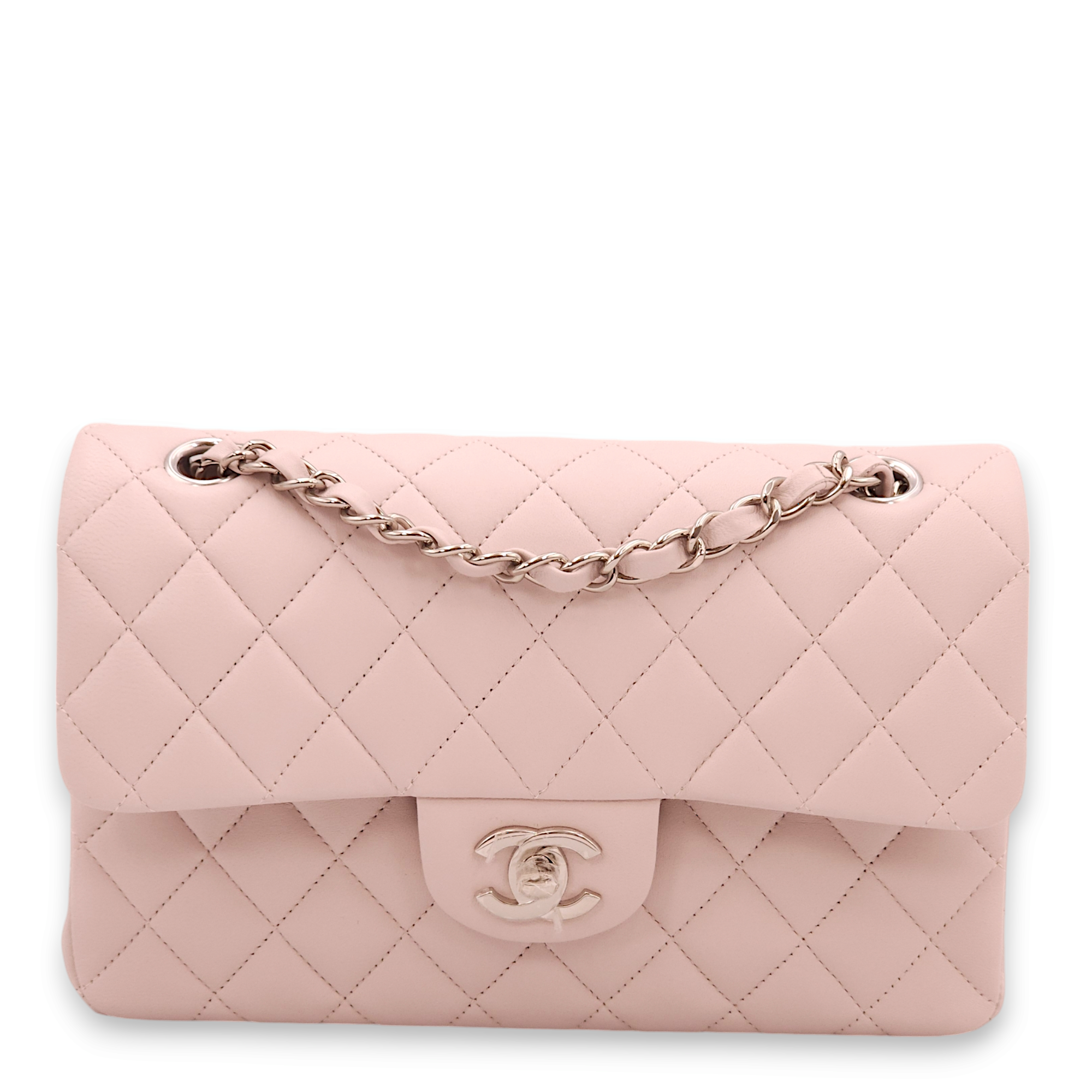 Chanel Classic Double Flap Small 21B Lilac Shoulder Bag in
