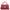 Coco Chevron Small Red Top Handle Bag in Calfskin, Gold hardware
