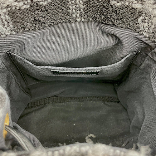 Duma Backpack Black Backpack in Tweed, Wool, Calf, Gold hardware