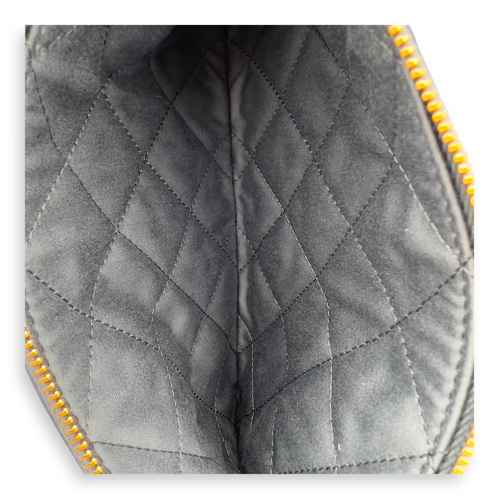 Chanel C22 Shoulder Bag Blue in Lambskin, Gold hardware_16