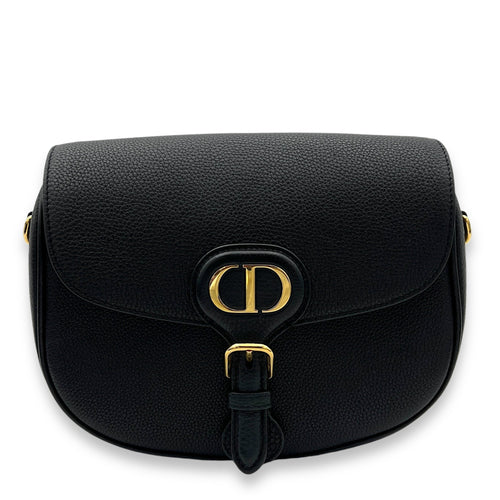 Bobby Shoulder Bag Black in Calfskin, Gold hardware