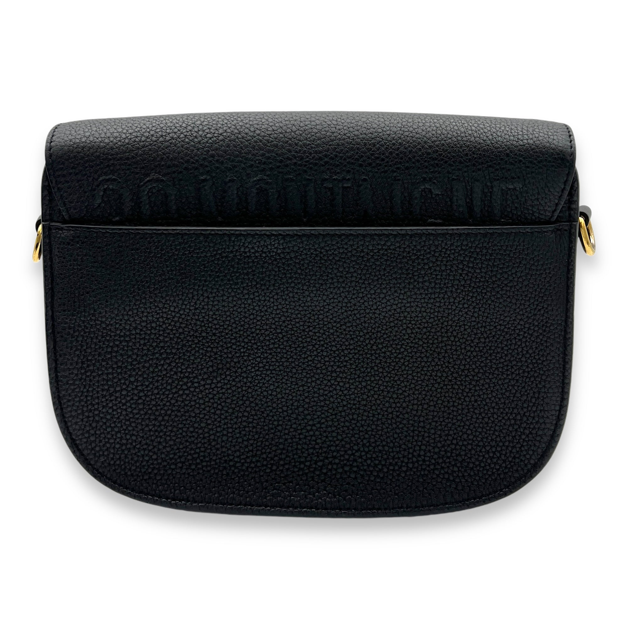 Bobby Shoulder Bag Black in Calfskin, Gold hardware