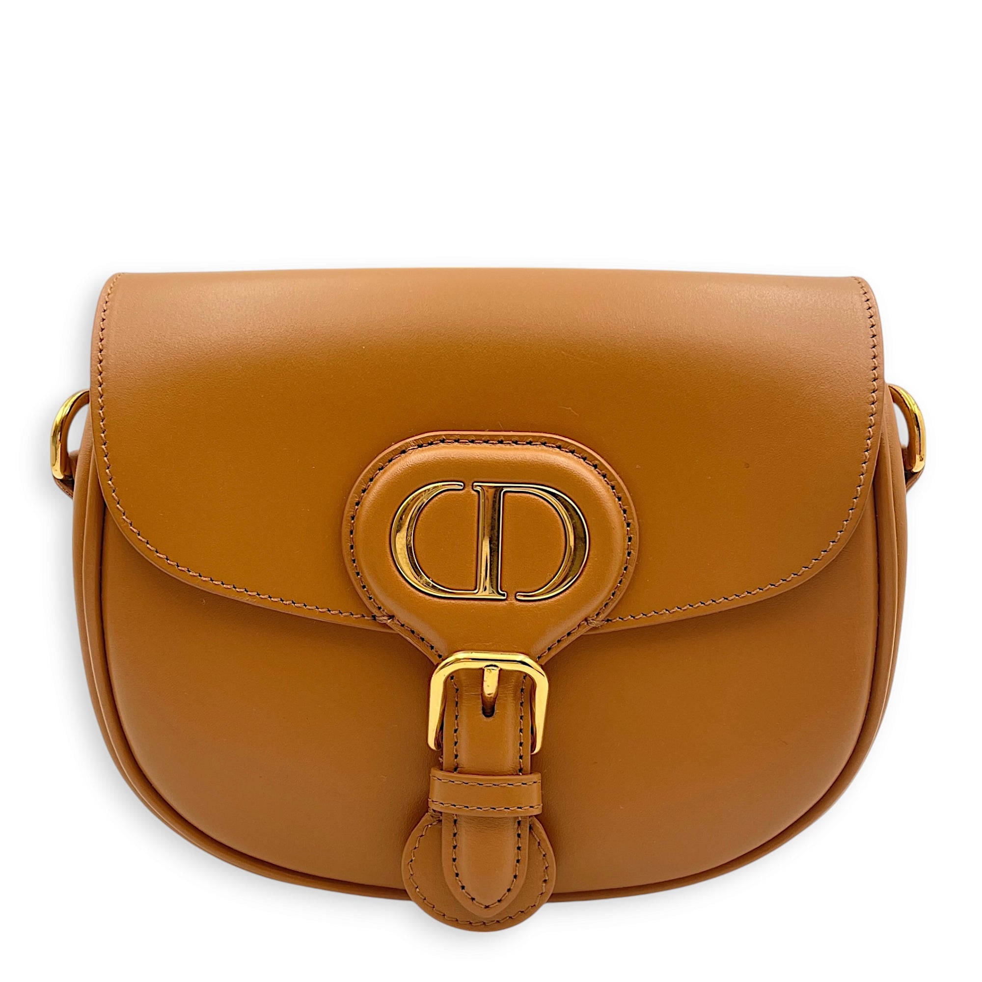 Christian Dior Bobby Small Camel Crossbody Bag in Smooth Calf