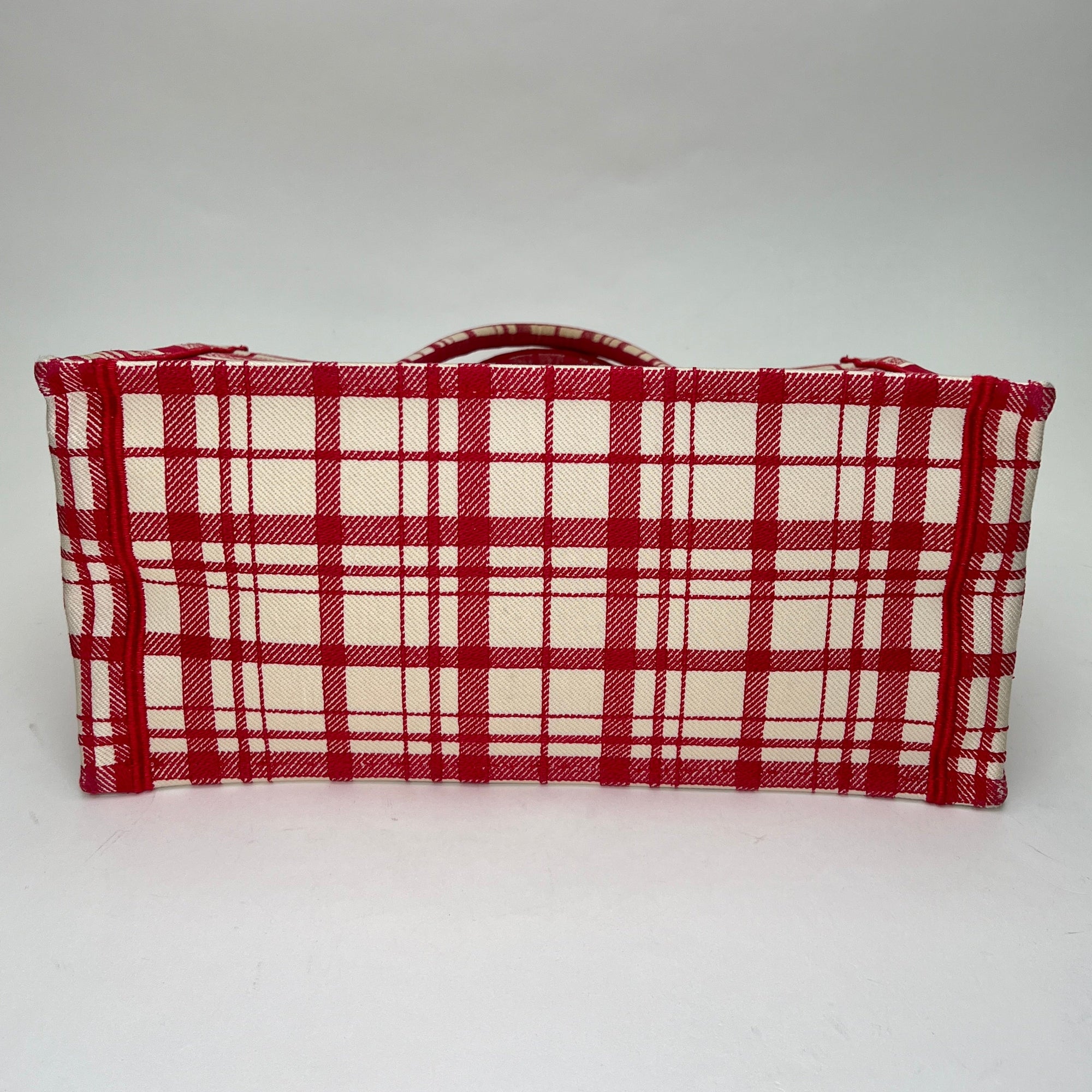 Book Tote Medium Red Tote Bag in Canvas