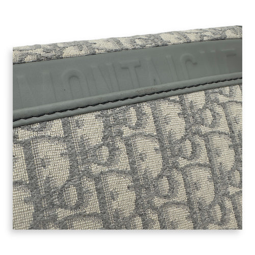 Christian Dior Bobby Crossbody Bag Grey in Jacquard, Gold hardware_13