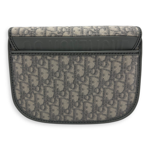 Christian Dior Bobby Crossbody Bag Grey in Jacquard, Gold hardware_2