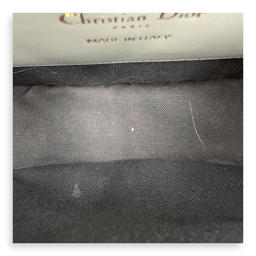 Christian Dior Bobby Crossbody Bag Grey in Jacquard, Gold hardware_7