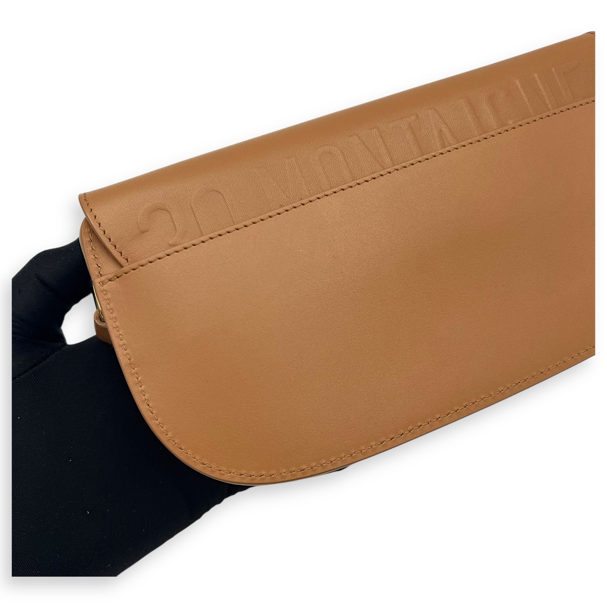 Christian Dior Bobby East West Brown Shoulder Bag in Calfskin, Gold hardware_12