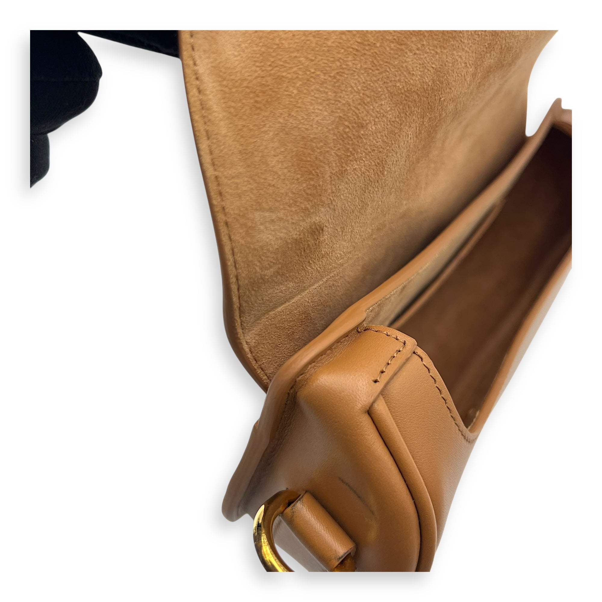 Christian Dior Bobby East West Brown Shoulder Bag in Calfskin, Gold hardware_15