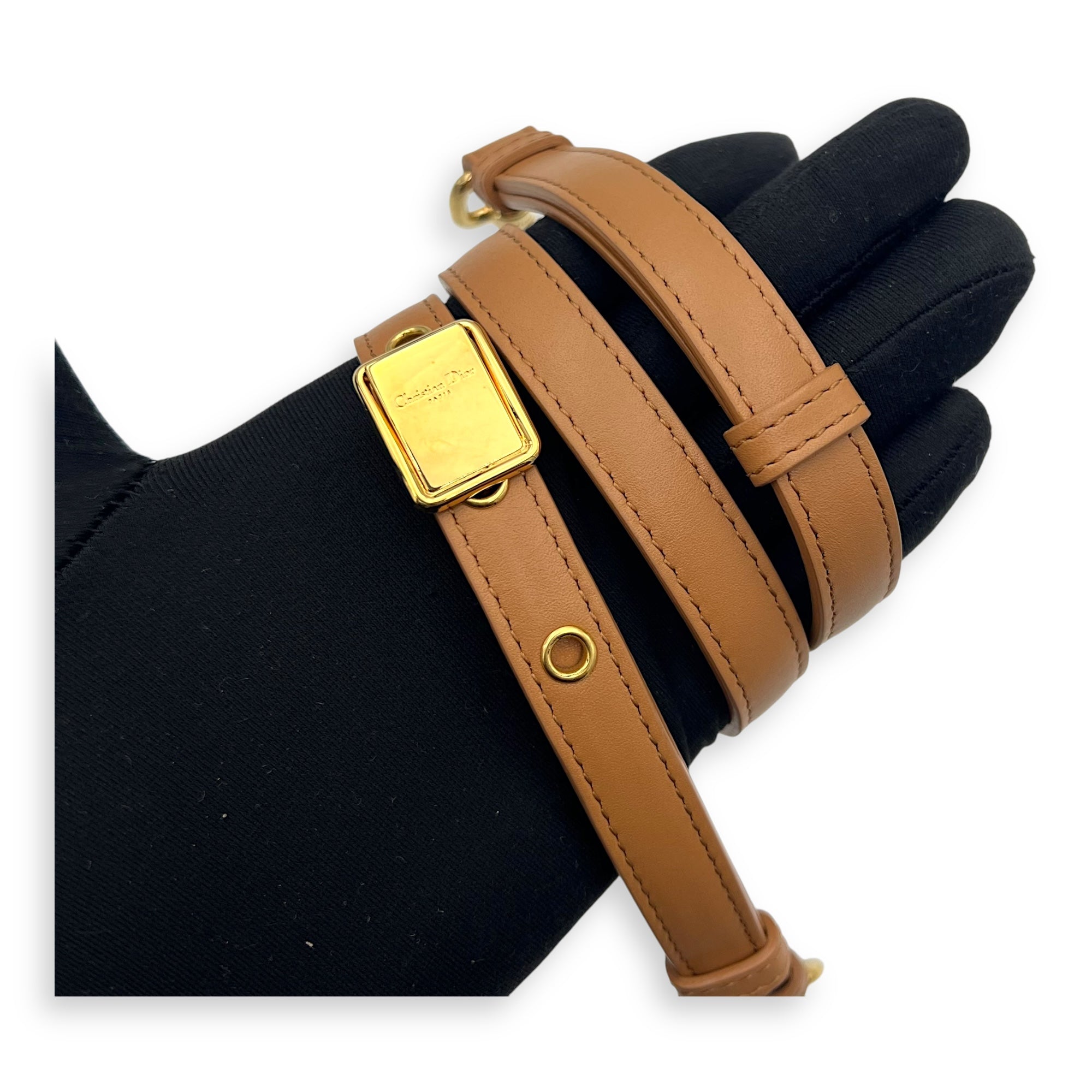 Christian Dior Bobby East West Brown Shoulder Bag in Calfskin, Gold hardware_18