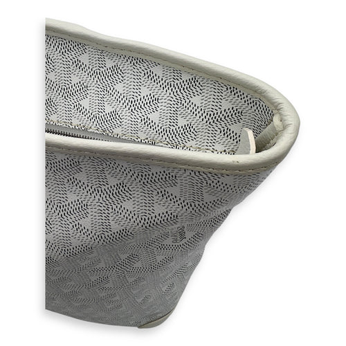 Goyard Artois Tote Bag PM White in Coated Canvas, Silver hardware_19