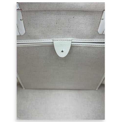 Goyard Artois Tote Bag PM White in Coated Canvas, Silver hardware_7