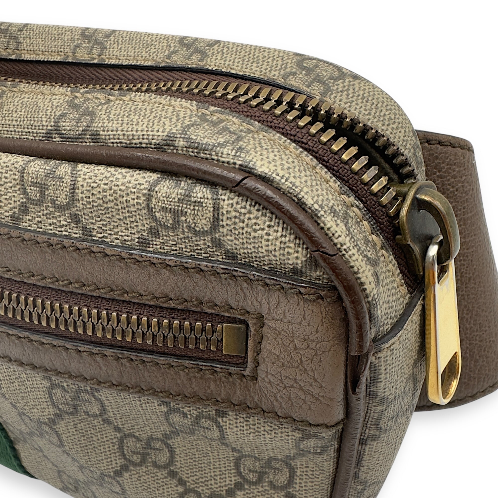 Gucci Ophidia Crossbody Bag Brown in Coated Canvas, Gold hardware_1