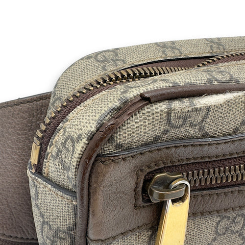 Gucci Ophidia Crossbody Bag Brown in Coated Canvas, Gold hardware_2