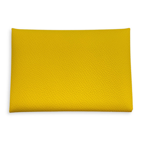 Calvi Duo Jaune De Naples Card Holder in Epsom
