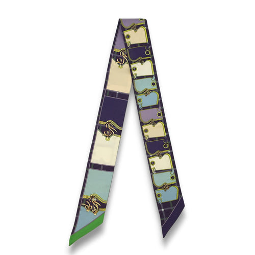 Camails Violet/Vert Twilly in Silk