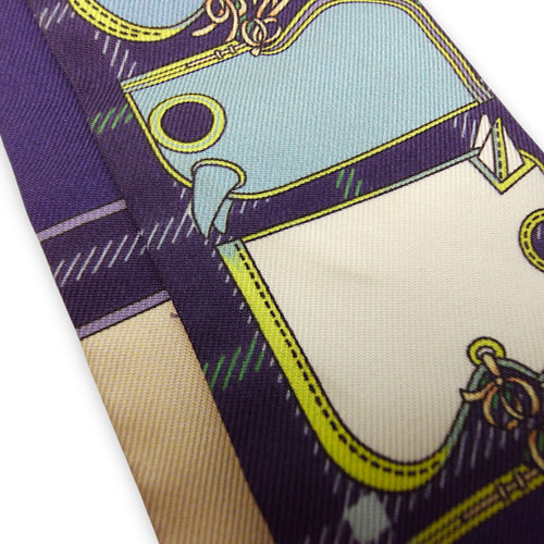 Camails Violet/Vert Twilly in Silk