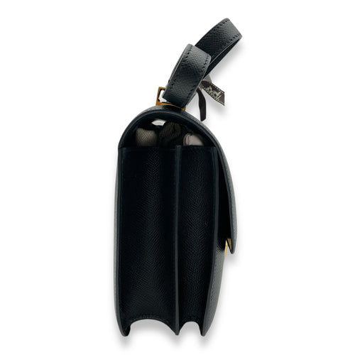 Constance 24 Black in Epsom, Gold hardware