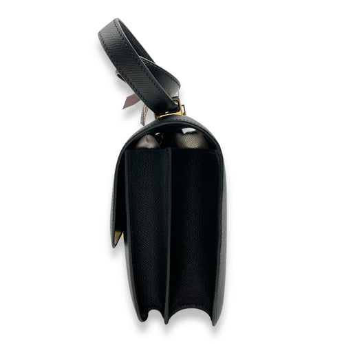 Constance 24 Black in Epsom, Gold hardware