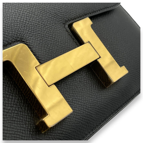 Constance 24 Black in Epsom, Gold hardware