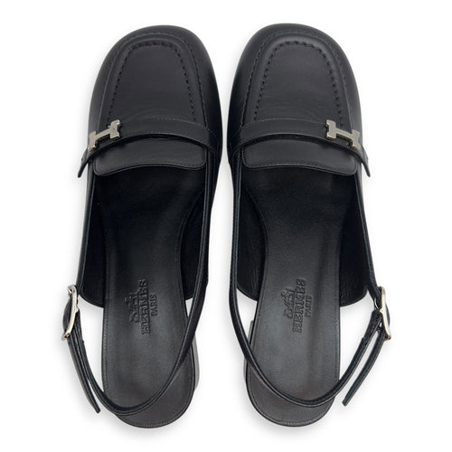 Escarpin Infinie 35.5 Black Sandals in Nappa Leather