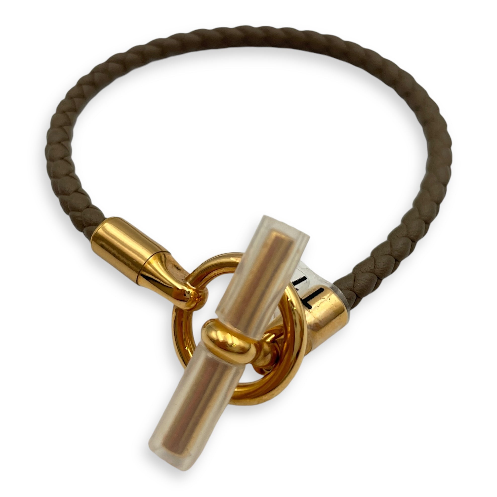 Hermès Glenan Bracelet T1 Etoupe Bracelet in Swift, Rose Gold