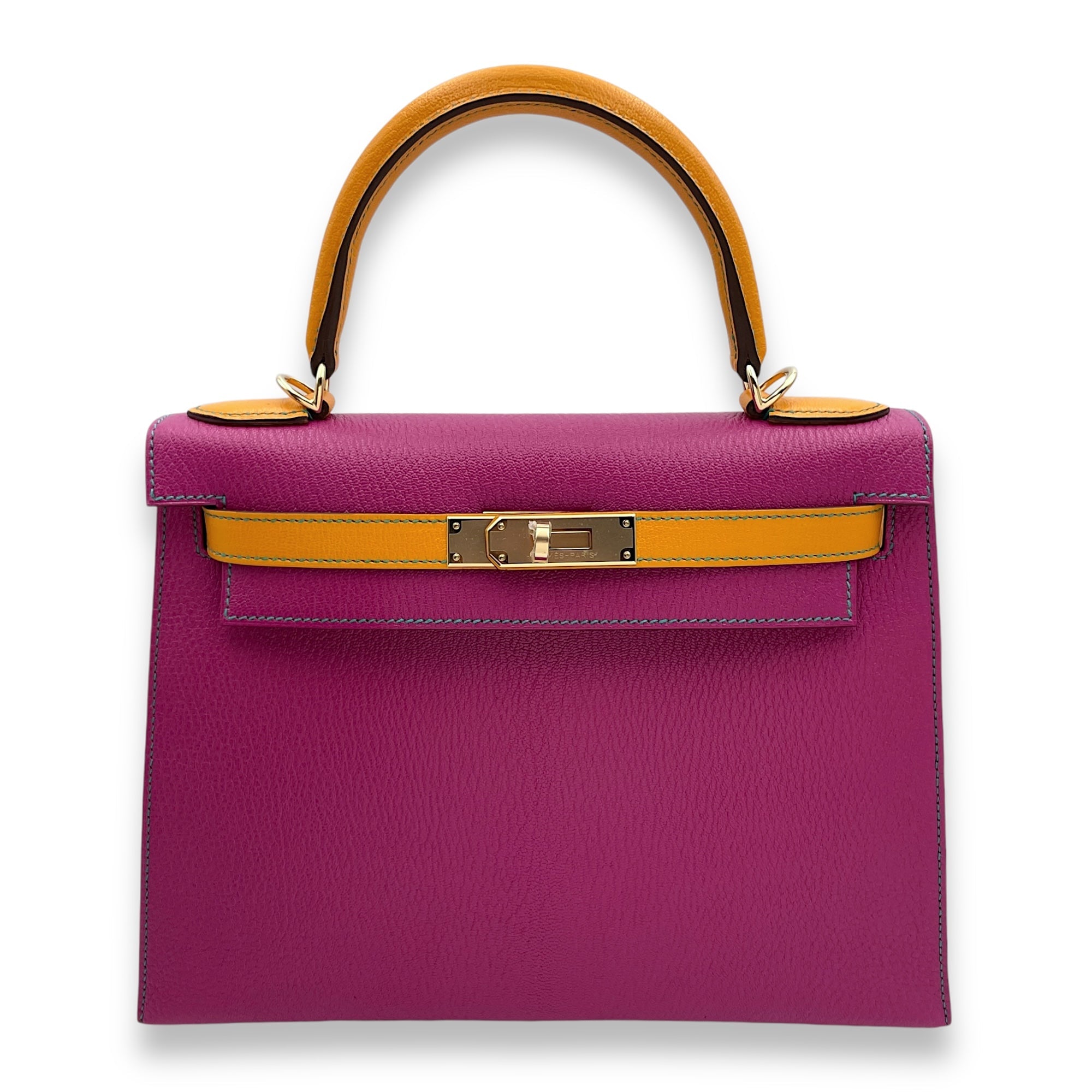 Hermès HSS Sellier Kelly (70cm shoulder strap) 28 Rose Pourpre