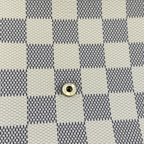 Louis Vuitton Felicie Crossbody Bag Azur in Coated Canvas, Gold hardware_10