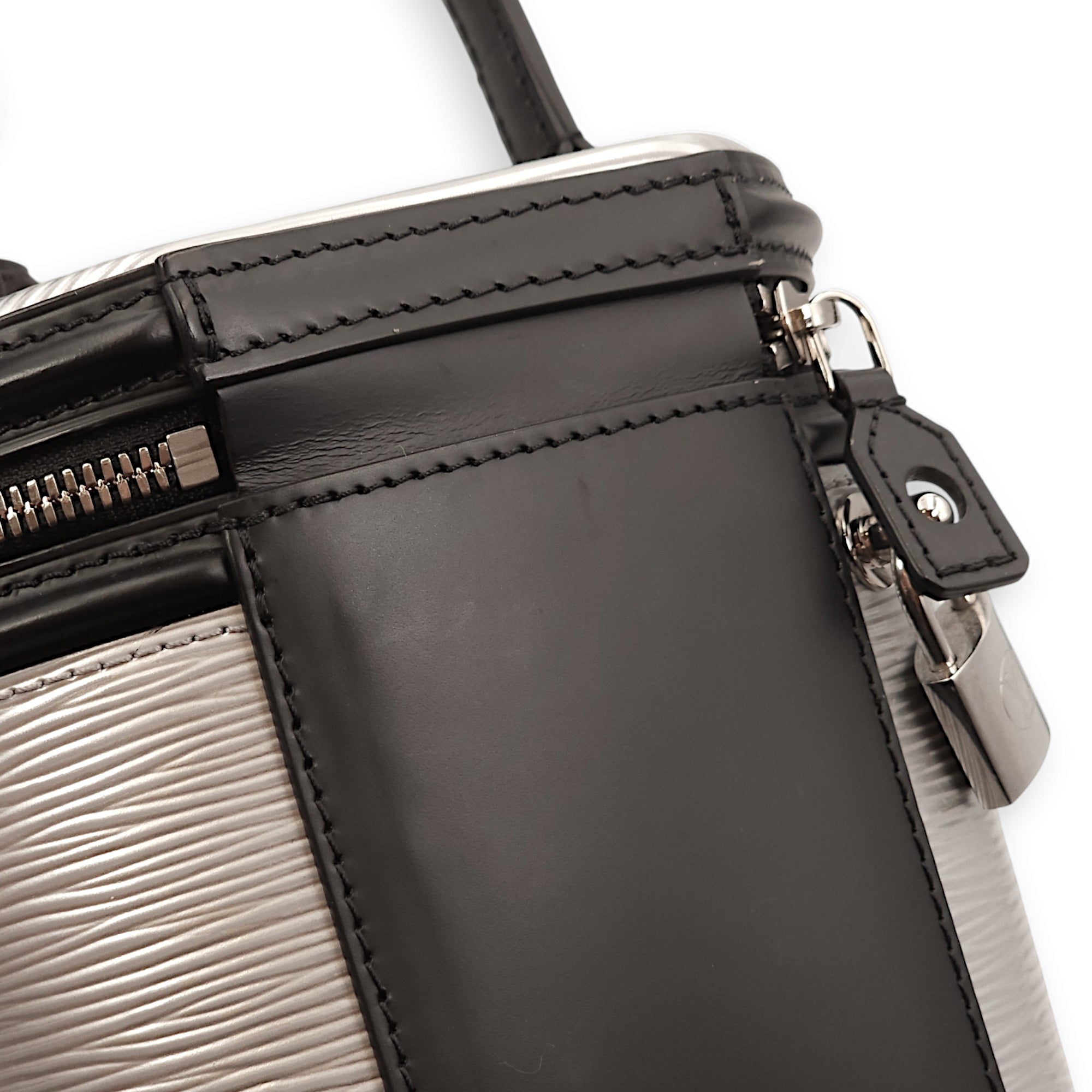 Cannes Multi-colour Top Handle Bag in Epi Leather, Palladium hardware
