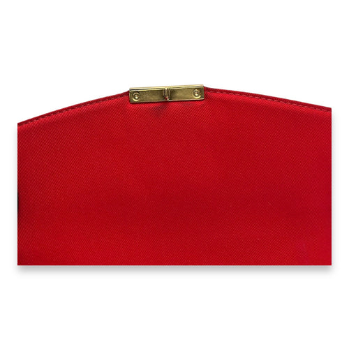 Croisette Damier Ebene Top Handle Bag in Coated Canvas, Gold hardware