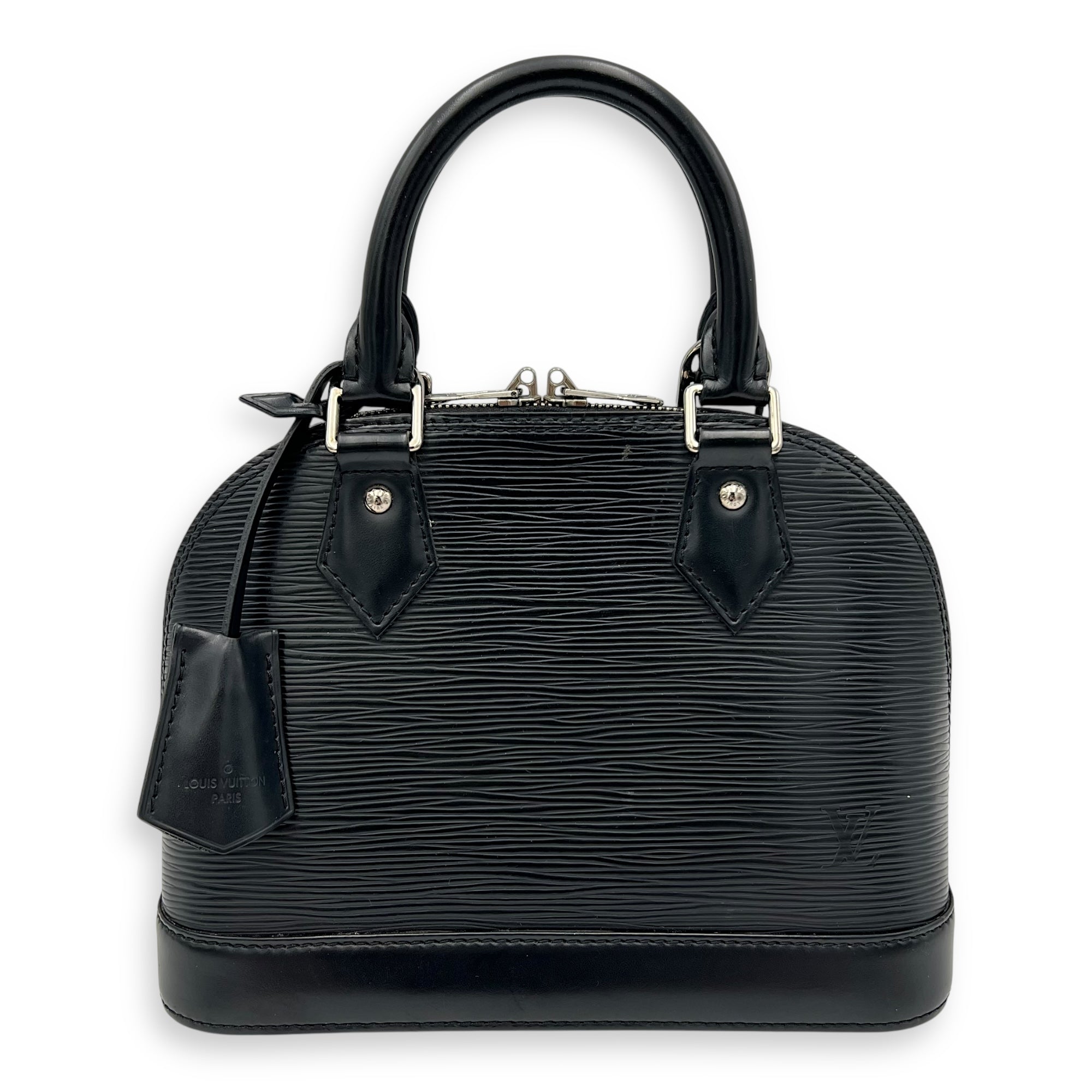 Louis Vuitton Alma Top Handle Bag BB Black in Epi Leather, Silver hardware_1