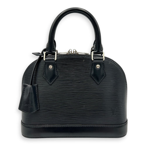 Louis Vuitton Alma Top Handle Bag BB Black in Epi Leather, Silver hardware_1