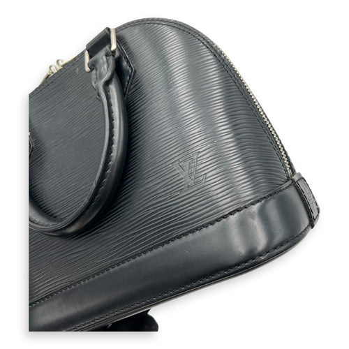 Louis Vuitton Alma Top Handle Bag BB Black in Epi Leather, Silver hardware_10