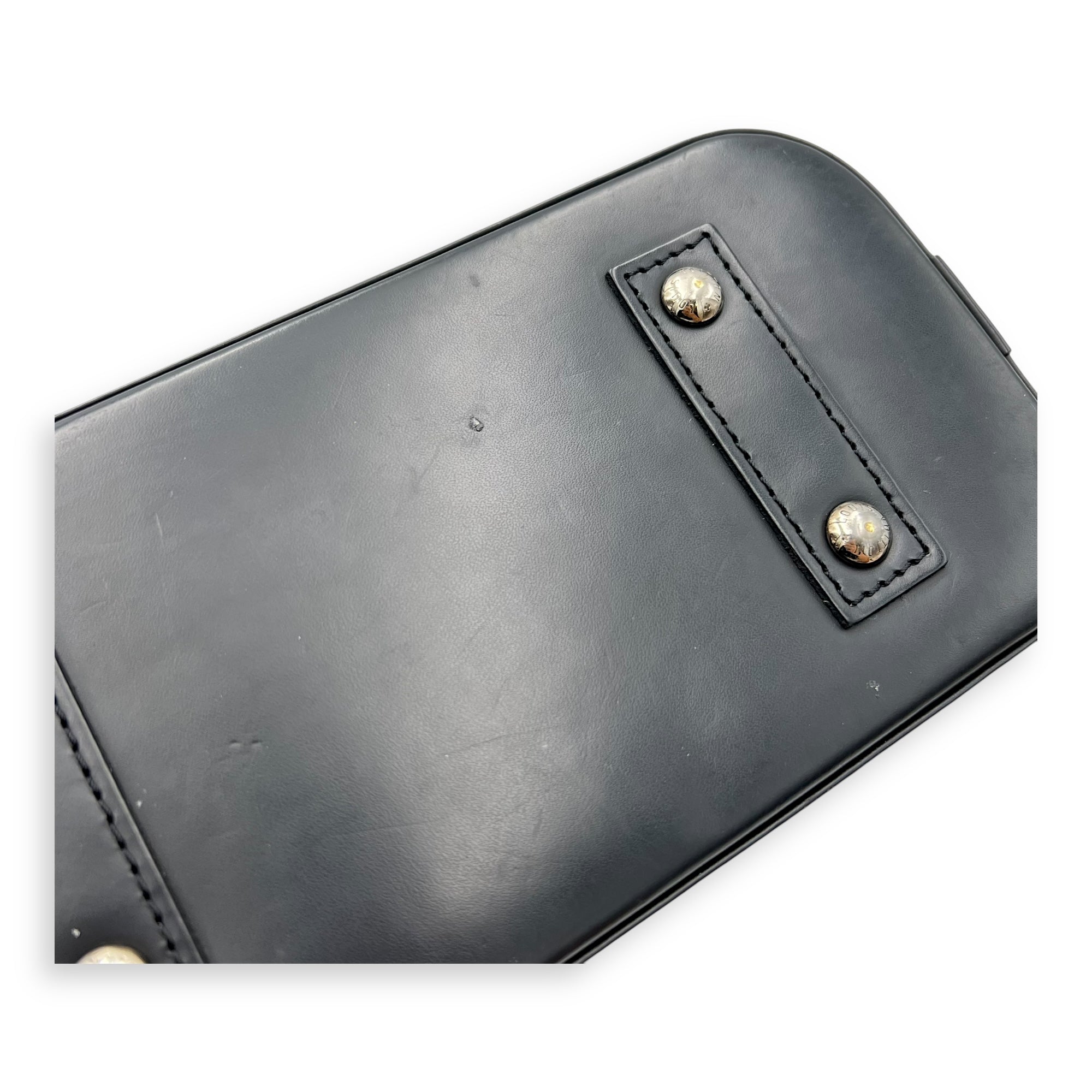 Louis Vuitton Alma Top Handle Bag BB Black in Epi Leather, Silver hardware_14