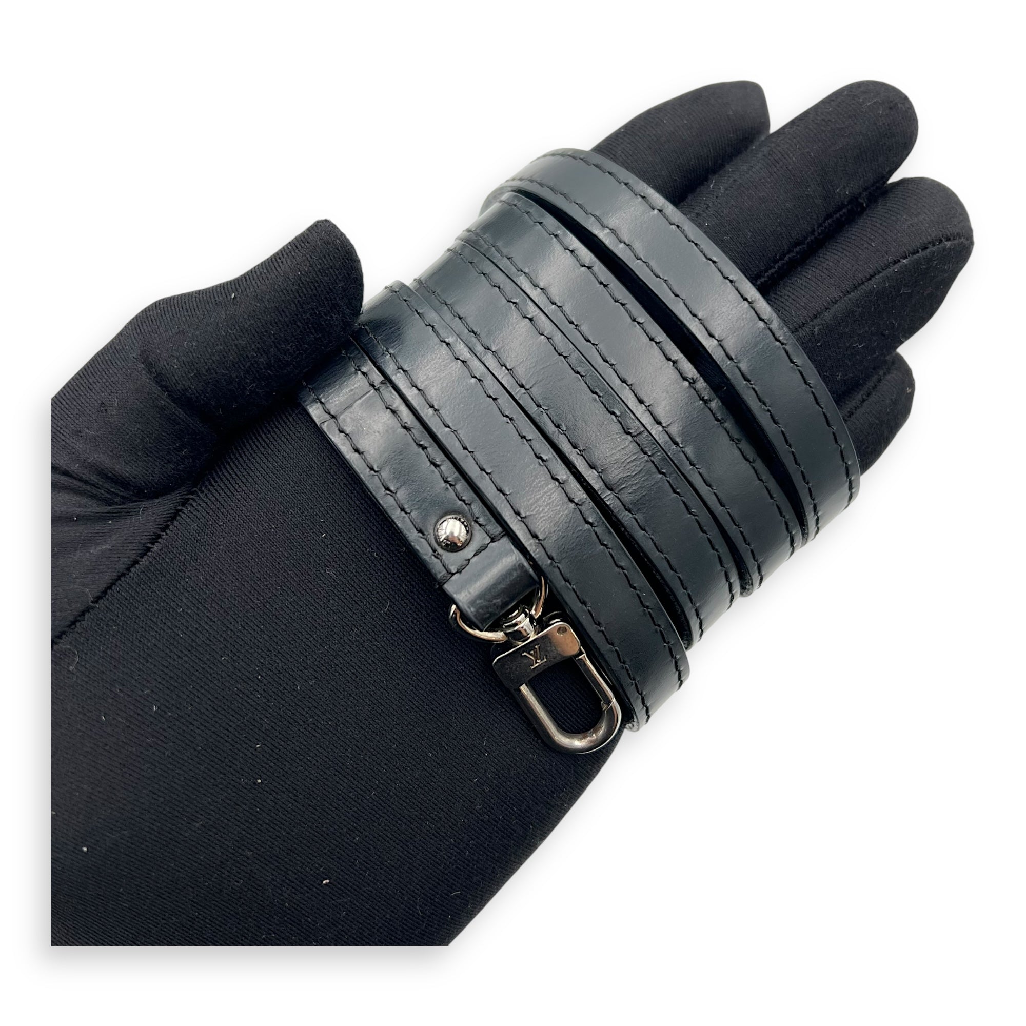 Louis Vuitton Alma Top Handle Bag BB Black in Epi Leather, Silver hardware_19