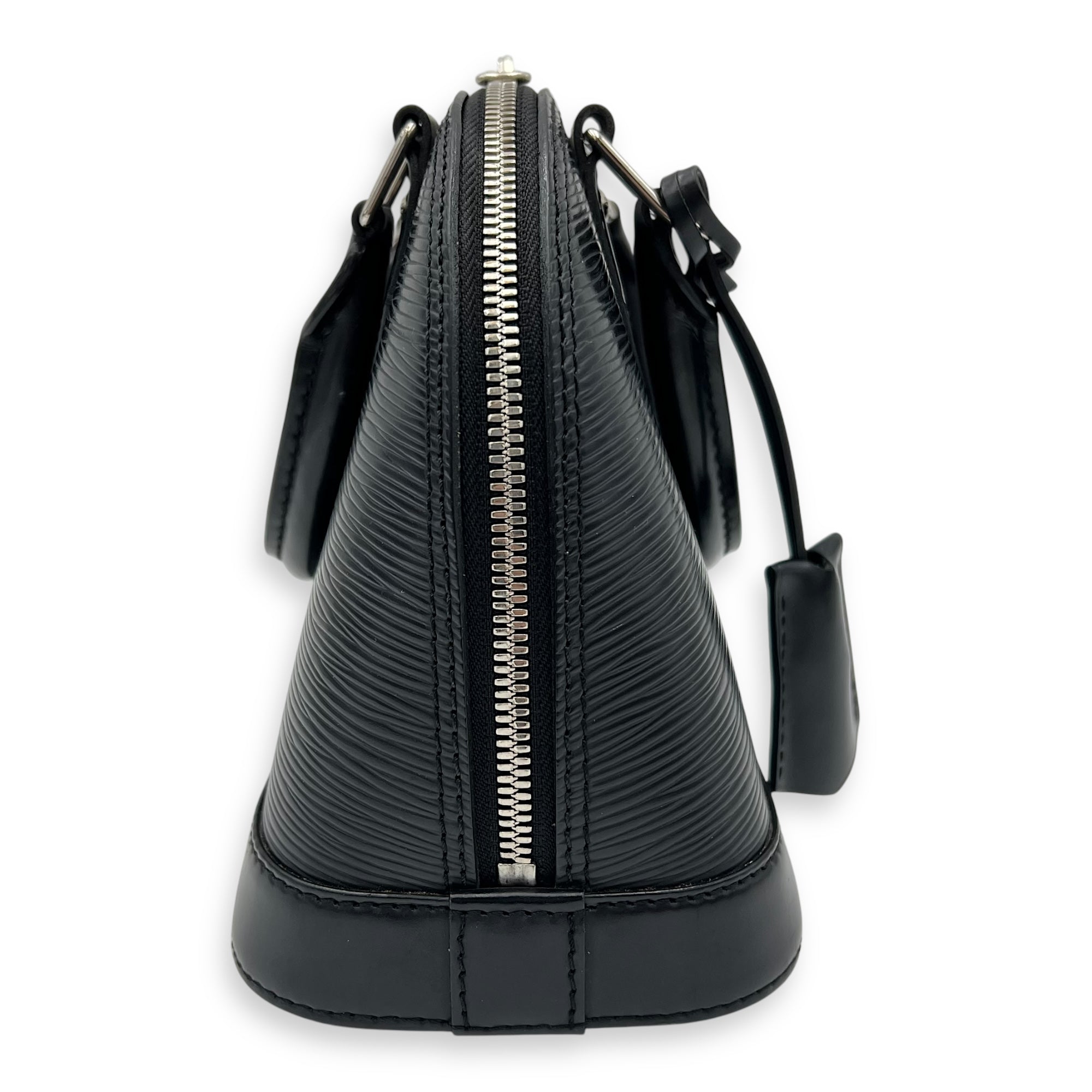 Louis Vuitton Alma Top Handle Bag BB Black in Epi Leather, Silver hardware_3
