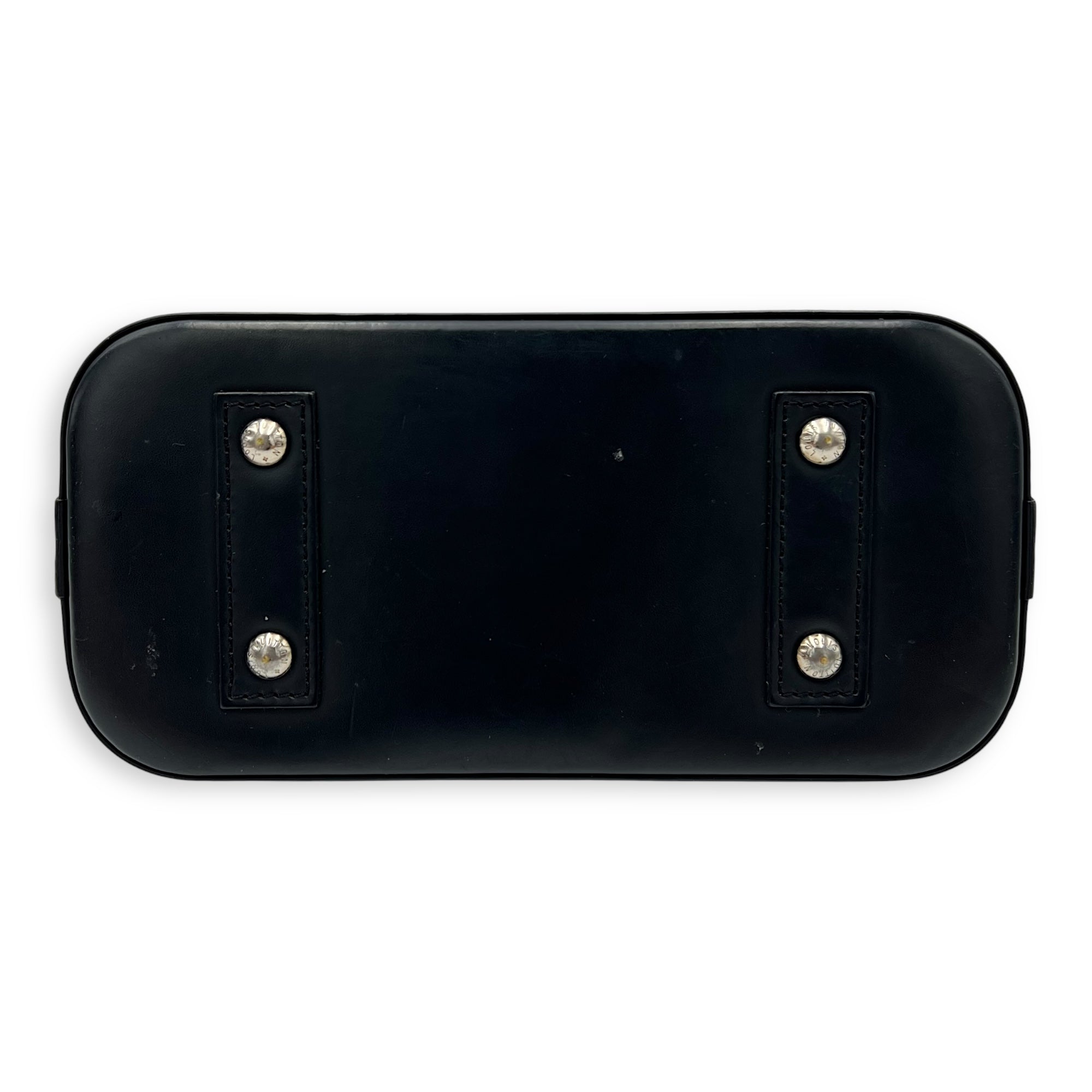 Louis Vuitton Alma Top Handle Bag BB Black in Epi Leather, Silver hardware_5