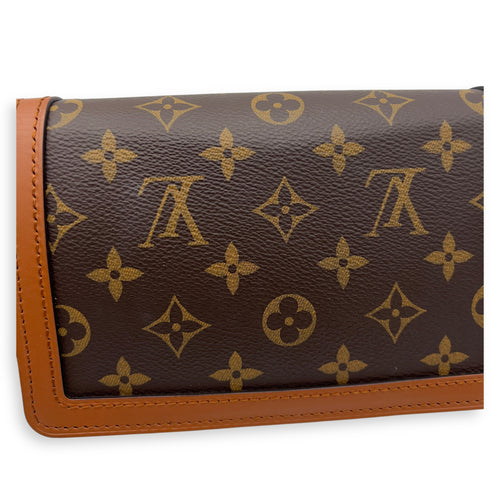 Louis Vuitton Dauphine Belt Bag Brown in Monogram Coated Canvas, Gold hardware_14