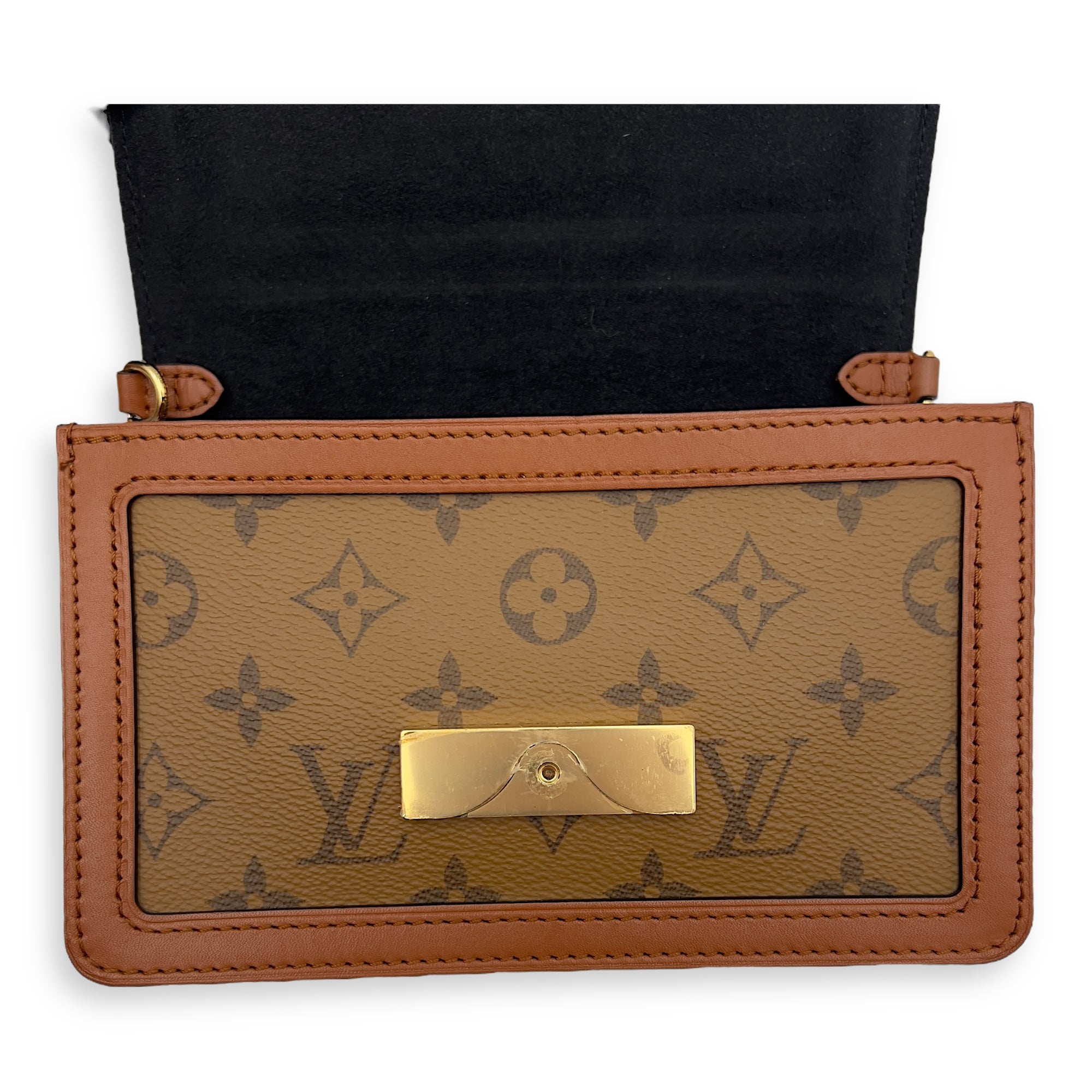 Louis Vuitton Dauphine Belt Bag Brown in Monogram Coated Canvas, Gold hardware_16