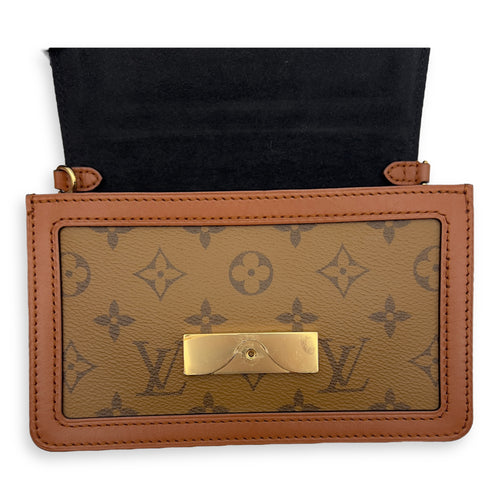 Louis Vuitton Dauphine Belt Bag Brown in Monogram Coated Canvas, Gold hardware_16