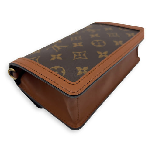 Louis Vuitton Dauphine Belt Bag Brown in Monogram Coated Canvas, Gold hardware_9