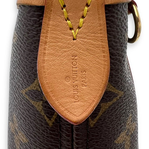Louis Vuitton Neverfull Top Handle Bag BB Brown in Monogram Coated Canvas, Gold hardware_3