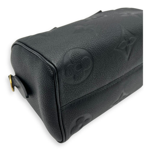 Louis Vuitton Speedy Bandouliere Top Handle Bag 20 Black in Empreinte Leather, Gold hardware_10