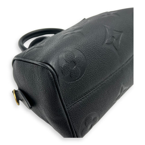Louis Vuitton Speedy Bandouliere Top Handle Bag 20 Black in Empreinte Leather, Gold hardware_12