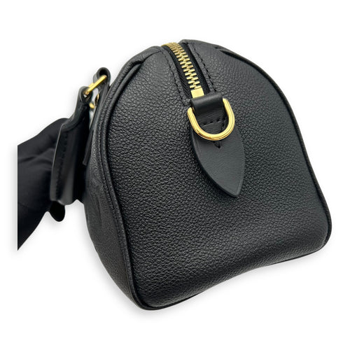 Louis Vuitton Speedy Bandouliere Top Handle Bag 20 Black in Empreinte Leather, Gold hardware_21