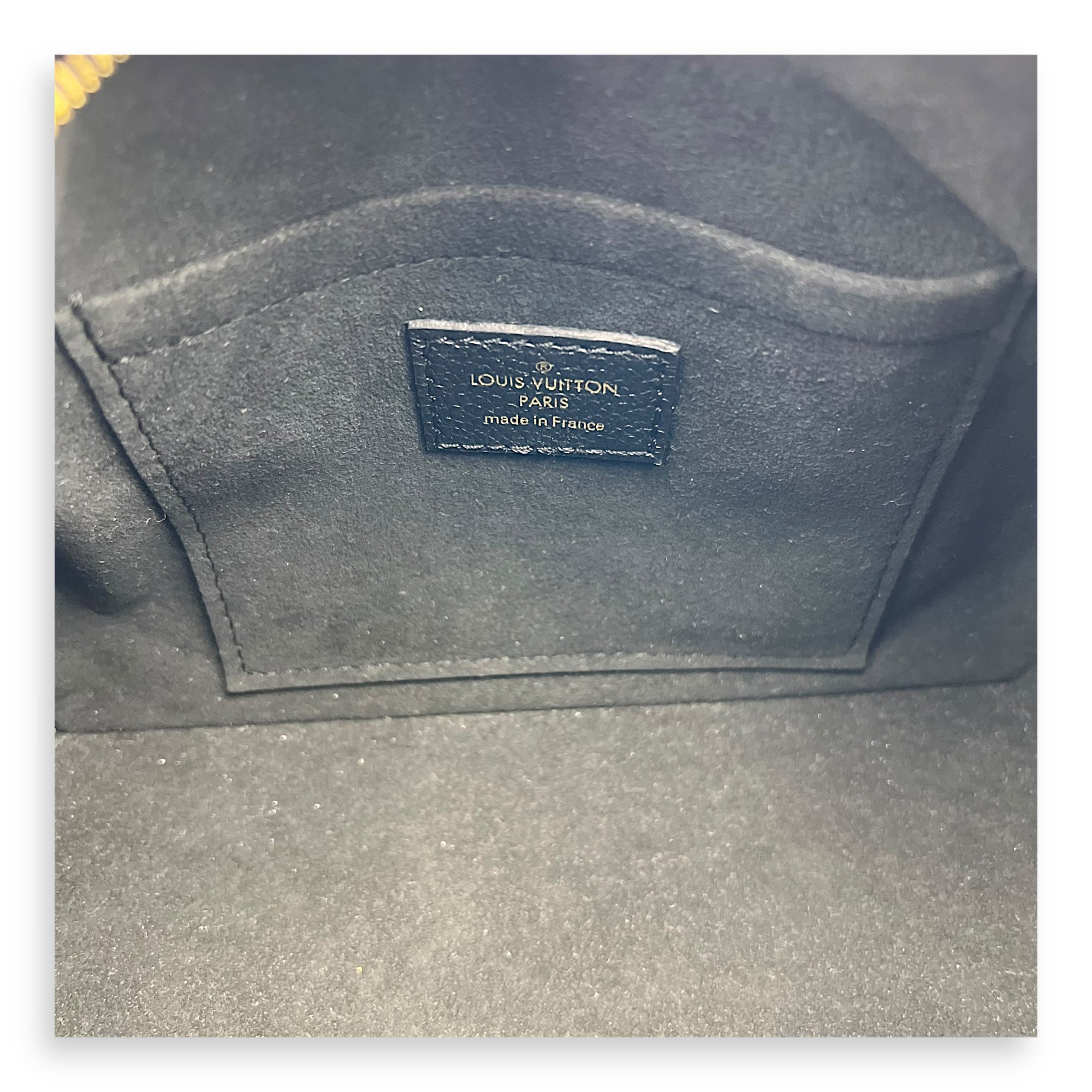 Louis Vuitton Speedy Bandouliere Top Handle Bag 20 Black in Empreinte Leather, Gold hardware_7
