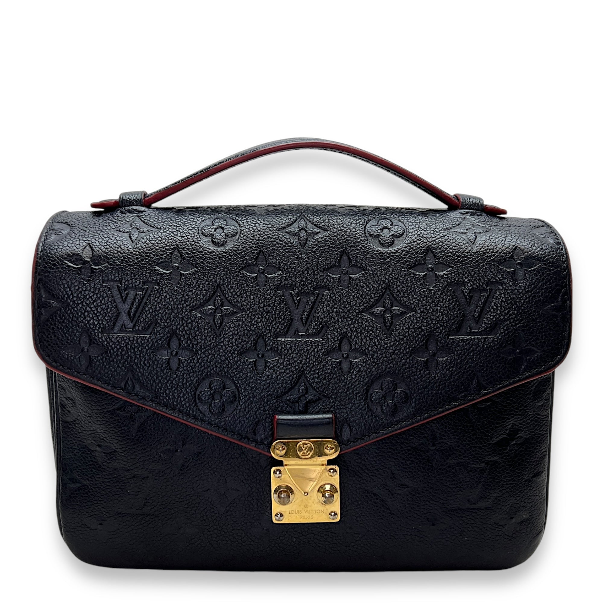 Louis Vuitton Metis Pochette Blue Crossbody Bag in Monogram Empreinte Leather Gold hardware Singapore