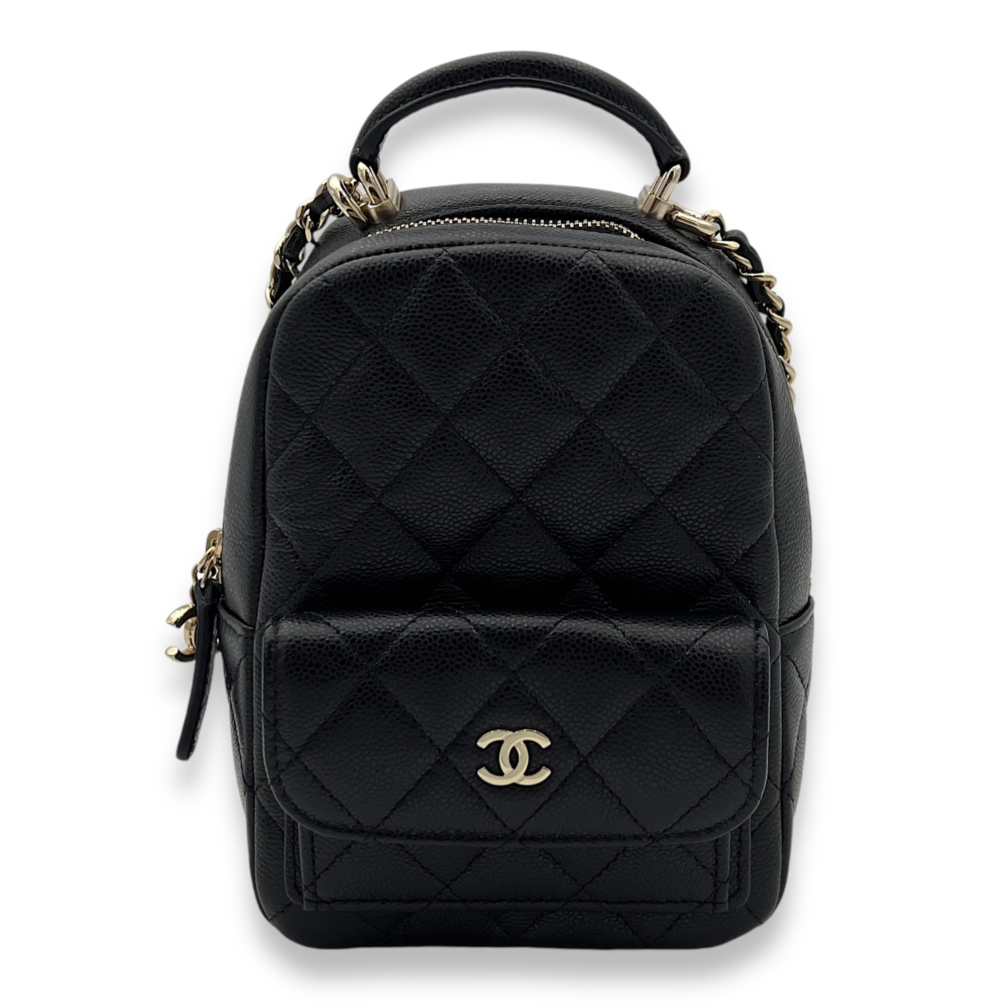 Black backpack gold hardware online